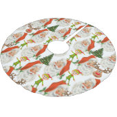Jupon De Sapin En Polyester Brossé Jupe d'arbre de Noël (Angle)