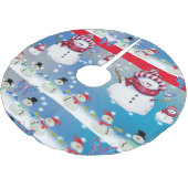 Jupon De Sapin En Polyester Brossé Jupe d'arbre de Noël (Angle)