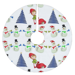 Jupon De Sapin En Polyester Brossé Jupe d'arbre de Noël