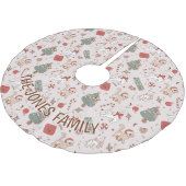 Jupon De Sapin En Polyester Brossé Jupe d'arbre de Noël, arbre de Noël personnalisé (Angle)