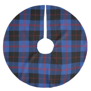 Jupon De Sapin En Polyester Brossé Jupe d'arbre de Noël moderne Angus