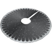 Jupon De Sapin En Polyester Brossé Jupe d'arbre de Noël noir et gris étoile (Angle)