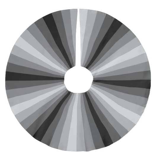 Jupon De Sapin En Polyester Brossé Jupe d'arbre de noir d'illusion optique (Devant)