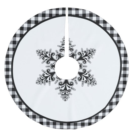 Jupon De Sapin En Polyester Brossé Jupe d'arbre de vacances (Devant)