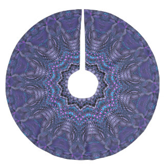 Jupon De Sapin En Polyester Brossé Jupe d'arbre décoratif violet