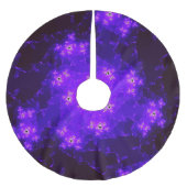 Jupon De Sapin En Polyester Brossé Jupe d'arbre fractal Nebula (Devant)