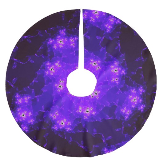 Jupon De Sapin En Polyester Brossé Jupe d'arbre fractal Nebula (Devant)
