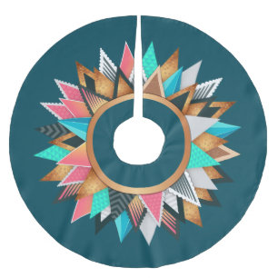 Jupon De Sapin En Polyester Brossé Jupe d'arbre inspirée de la Bohême