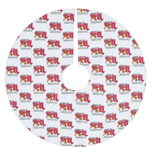 Jupon De Sapin En Polyester Brossé Jupe d'arbre MFRW (Devant)