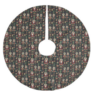 Jupon De Sapin En Polyester Brossé Jupe d'arbre Motif de noix de cailloux