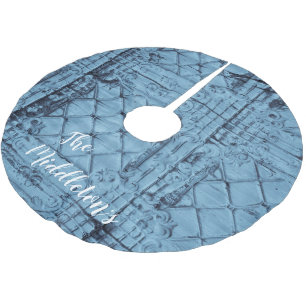Jupon De Sapin En Polyester Brossé Jupe d'arbre personnalisée Plafond d'écran plat ru