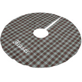Jupon De Sapin En Polyester Brossé Jupe d'arbre plaid en tatan Fraser (Angle)