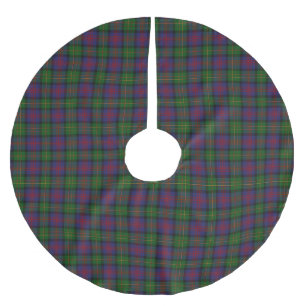 Jupon De Sapin En Polyester Brossé Jupe d'arbre plaid Logan Tartan
