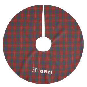 Jupon De Sapin En Polyester Brossé Jupe d'arbre tartan Clan Fraser