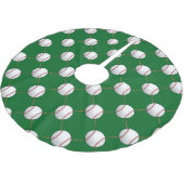 Jupon De Sapin En Polyester Brossé Jupe de baseball et de chauve-souris (Angle)