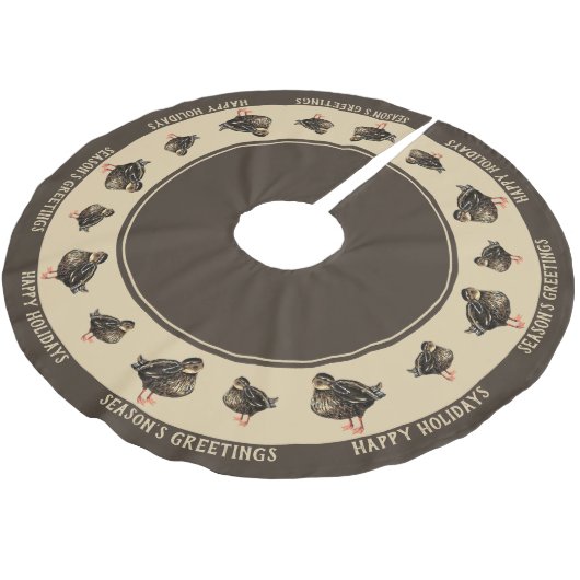 Jupon De Sapin En Polyester Brossé Jupe de canard (Angle)