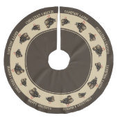 Jupon De Sapin En Polyester Brossé Jupe de canard (Devant)