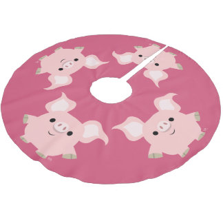 Jupon De Sapin En Polyester Brossé Jupe de cochon en caricature courte mignonne