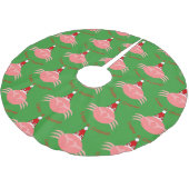 Jupon De Sapin En Polyester Brossé Jupe de crabe de Noël (Angle)