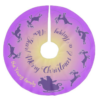 Jupon De Sapin En Polyester Brossé Jupe de Noël avec harnais Père Noël