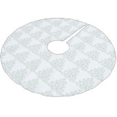 Jupon De Sapin En Polyester Brossé Jupe de Noël blanche (Angle)