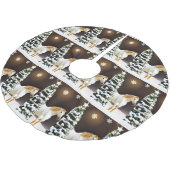 Jupon De Sapin En Polyester Brossé Jupe de Noël cheval personnalisable (Angle)