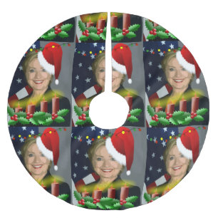 Jupon De Sapin En Polyester Brossé jupe de noël hillary clinton xmas