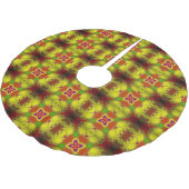 Jupon De Sapin En Polyester Brossé Jupe de Noël numérique papillon (Angle)