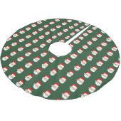 Jupon De Sapin En Polyester Brossé jupe de santa claus rouge vert (Angle)