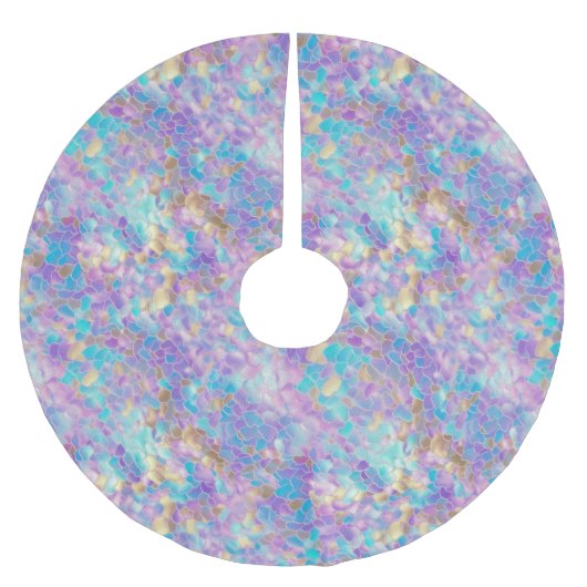 Jupon De Sapin En Polyester Brossé Jupe de sapin de Noël (Devant)