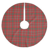 Jupon De Sapin En Polyester Brossé Jupe de sapin rouge et vert plaid (Devant)