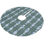 Jupon De Sapin En Polyester Brossé Jupe Emerald Nutcracker Tree (Angle)