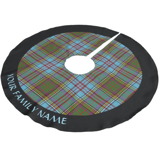 Jupon De Sapin En Polyester Brossé Jupe en polyester brossé Clan Anderson Tartan (Angle)