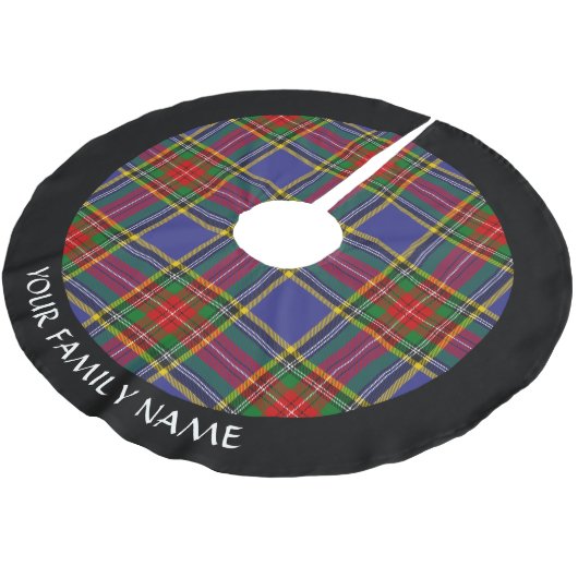 Jupon De Sapin En Polyester Brossé Jupe en polyester brossé Clan MacBeth Tartan (Angle)