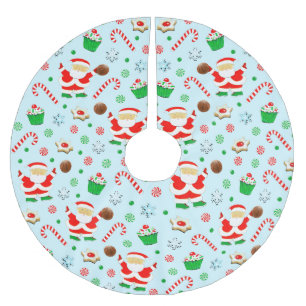 Jupon De Sapin En Polyester Brossé Jupe en polyester brossé de Noël de basket-ball