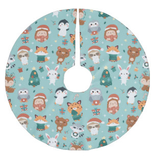 Jupon De Sapin En Polyester Brossé Jupe en polyester brossé pour animaux adorables
