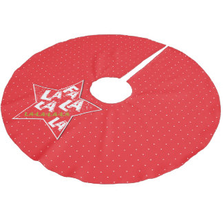 Jupon De Sapin En Polyester Brossé Jupe fabuleuse d'arbre de polka de vacances de fa