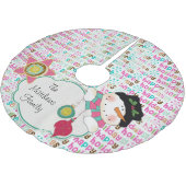 Jupon De Sapin En Polyester Brossé Jupe faite sur commande d'arbre de vacances de (Angle)