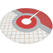 Jupon De Sapin En Polyester Brossé Jupe Festive Design Tree (Angle)