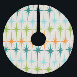 Jupon De Sapin En Polyester Brossé Jupe géométrique vintage d'arbre de Noël de<br><div class="desc">Cru. Geometrics. Starbursts. Si vous aimez un quelconque de ces mots, cette rétro jupe géométrique vintage d'arbre de Noël de Starbursts est pour vous. Caractéristiques de conception ce modernes de la moitié du siècle un arrière - plan crème avec des rangées de turquoise, de vert de chaux, d'orange, et de...</div>