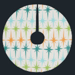 Jupon De Sapin En Polyester Brossé Jupe géométrique vintage d'arbre de Noël de<br><div class="desc">Cru. Geometrics. Starbursts. Si vous aimez un quelconque de ces mots, cette rétro jupe géométrique vintage d'arbre de Noël de Starbursts est pour vous. Caractéristiques de conception ce modernes de la moitié du siècle un arrière - plan crème avec des rangées de turquoise, de vert de chaux, d'orange, et de...</div>