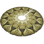 Jupon De Sapin En Polyester Brossé Jupe Gold Tree (Angle)