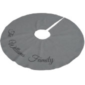 Jupon De Sapin En Polyester Brossé Jupe grise personnalisée d'arbre (Angle)