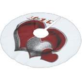 Jupon De Sapin En Polyester Brossé Jupe Magic Heart Tree (Angle)