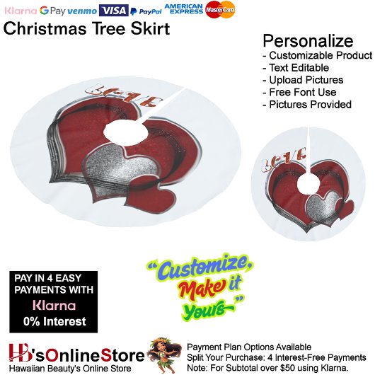 Jupon De Sapin En Polyester Brossé Jupe Magic Heart Tree