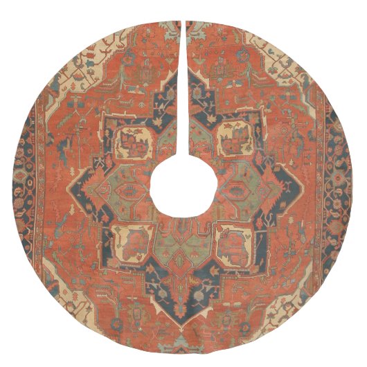 Jupon De Sapin En Polyester Brossé Jupe magique d'arbre de Noël (Devant)