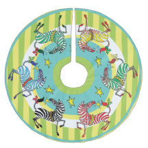 Jupe multicolore d'arbre de zèbre de 2018 vacances