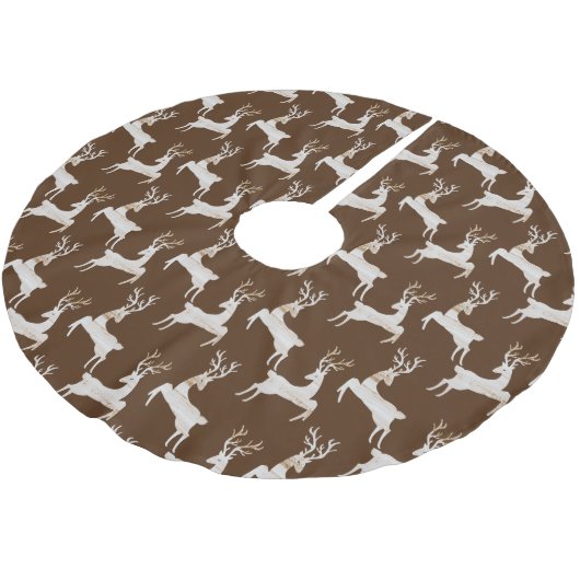 Jupon De Sapin En Polyester Brossé Jupe rustique de cerf (Angle)