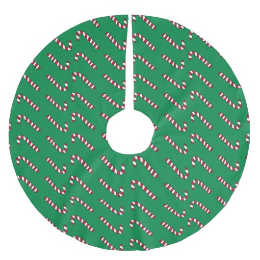 Jupon De Sapin En Polyester Brossé Jupe sucre de canne (Devant)