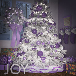 Jupon De Sapin En Polyester Brossé Kaleidoscope d'orchidée